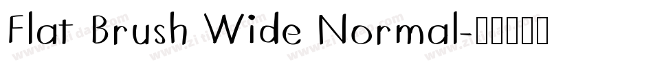 Flat Brush Wide Normal字体转换